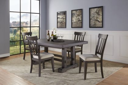 Napa - 5 Piece Dining Set - Dark Brown