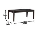 Ally - 6 Piece Dining Set - Dark Brown