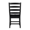 Modern Contemporary Black White 7pc Dining Set Table and 6 Side Chairs Set Wooden Kitchen Dining Furniture Casual Style