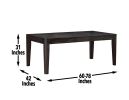 Ally - 7 Piece Dining Set - Dark Brown