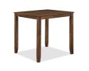 Casual 5-Piece Counter Height Dining Square Table Side Chairs Kitchen Table Dining Room Wooden Furniture Set Brown Finish