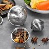 1pc 304 Stainless Steel Seasoning Ball; Thickened Ball Tea Strainer; Spice Filter; Kitchen Gadget